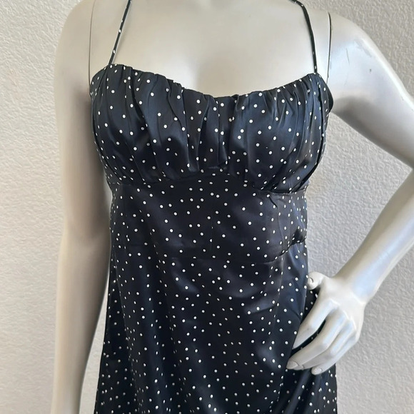 NWT Zara dotted Satin effect corset dress Size Large - Picture 7 of 9
